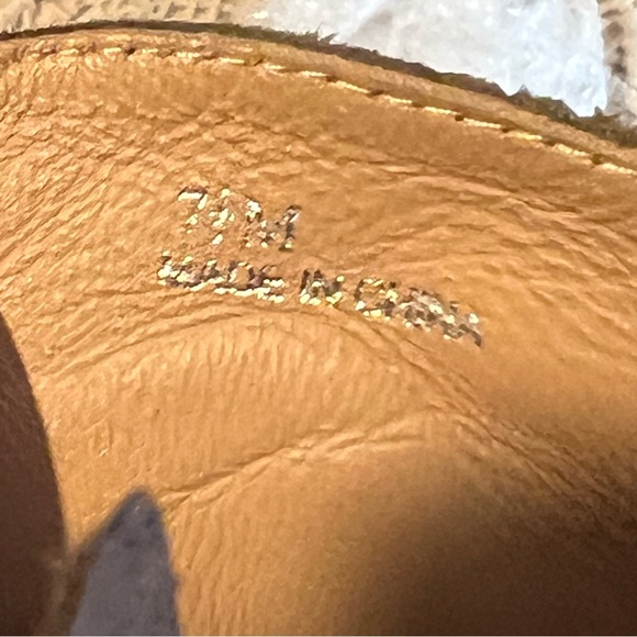 Linea Paolo ANNA  Low Heel Wedge Sneaker Dark Olive Perforated Suede - Picture 8 of 9